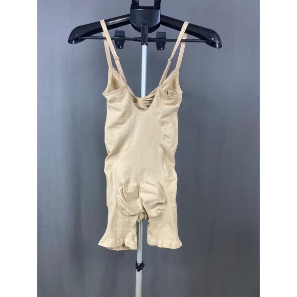 SKIMS Sculpting Bodysuit Mid-Thigh Shapewear Beige Size XXL - Picture 3 of 4